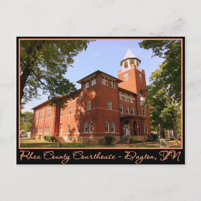 Rhea County Domstol - Dayton, TN Vykort (Framsida)
