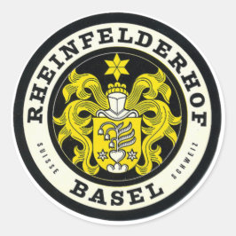 Rheinfelderhof Basel Schweiz Travel Sticker Runt Klistermärke