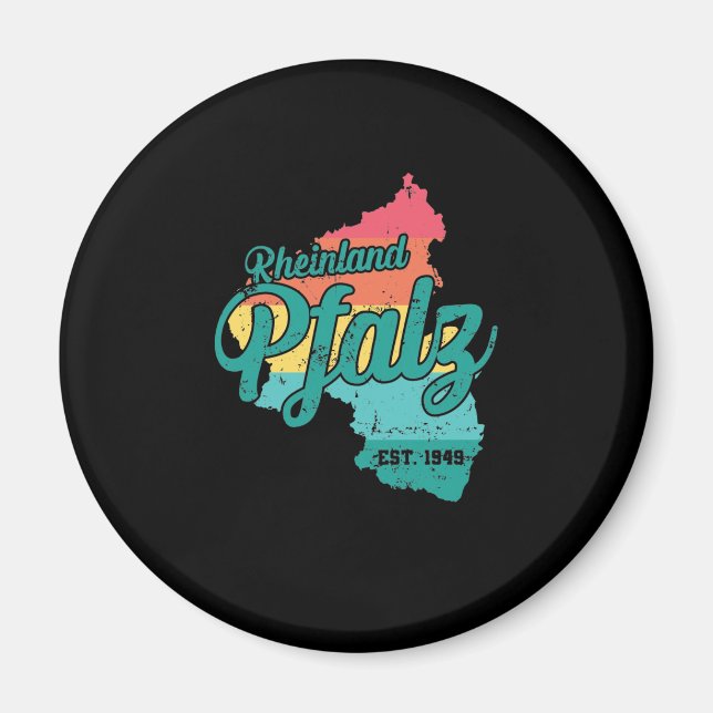 Rheinland Pfalz Bundesland Deutschland Magnet (Framsidan)