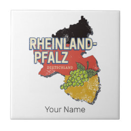 Rheinland-Pfalz Tyskland federal State RLP Kakelplatta