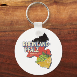 Rheinland-Pfalz Tyskland federal State RLP Nyckelring