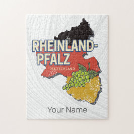 Rheinland-Pfalz Tyskland federal State RLP Pussel