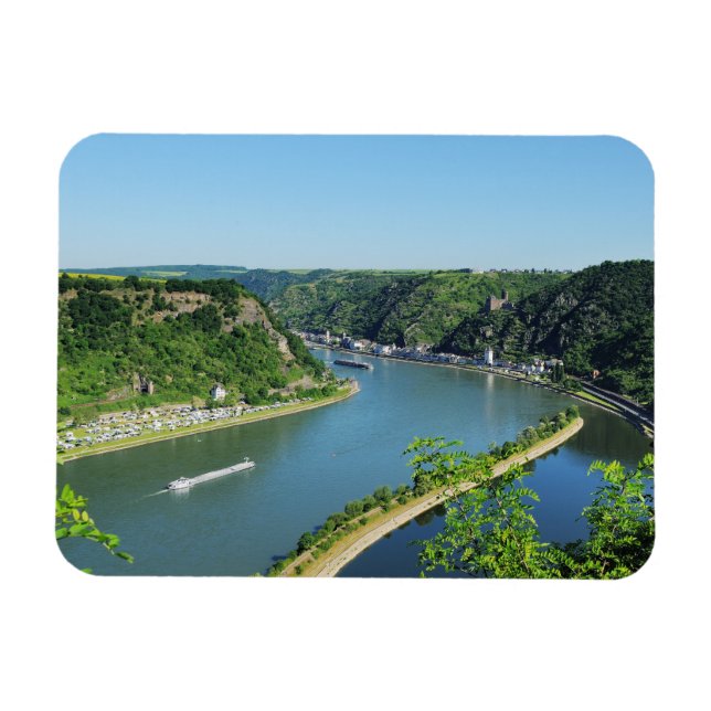 Rheintal an der Loreley Magnet (Horisontell)