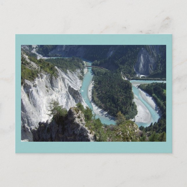 Rhen i kransen, Graubünden Vykort (Framsida)