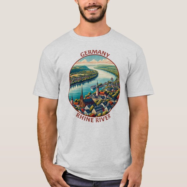 Rhen Tyskland T Shirt (Framsida)