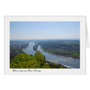 Rhendalen nära Bonn, Tyskland Hälsningskort