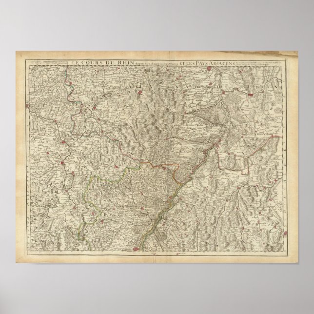 Rhendalen Valley, Frankrike 2 Poster (Framsidan)