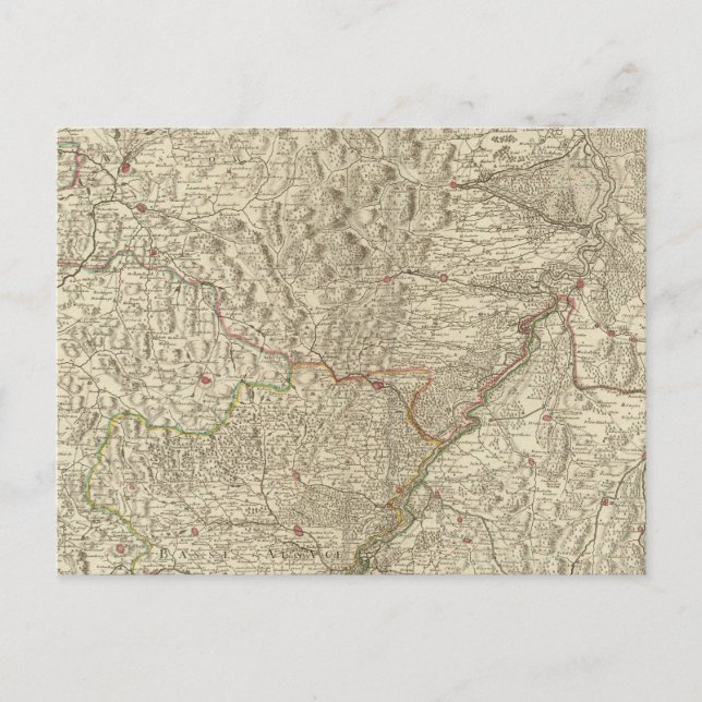 Rhendalen Valley, Frankrike 2 Vykort (Framsida)