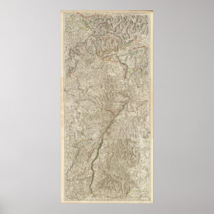 Rhendalen Valley, Frankrike Poster