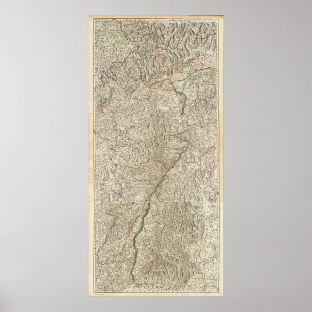 Rhendalen Valley, Frankrike Poster (Framsidan)