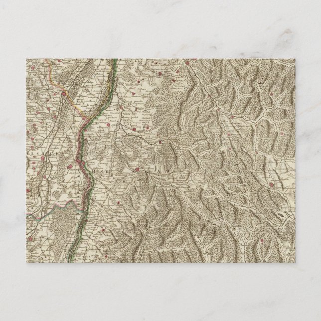 Rhendalen Valley, Frankrike Vykort (Framsida)