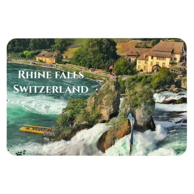 Rhenfallet i Schweiz Magnet (Horisontell)