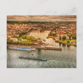 Rhenfloden, Tyskland vacker vy Vykort