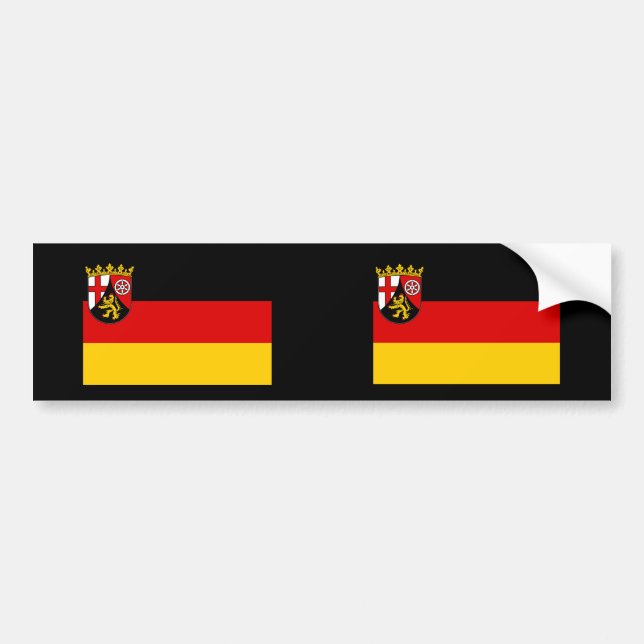 Rhenlandet-Pfalz, Tyskland Bildekal (Framsidan)