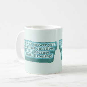 Rhetoriska frågor Funny Grammar Kaffemugg