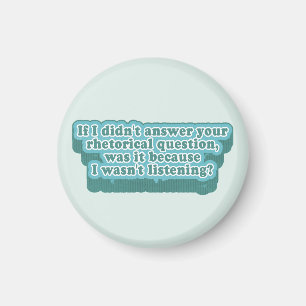 Rhetoriska frågor Funny Grammar Magnet