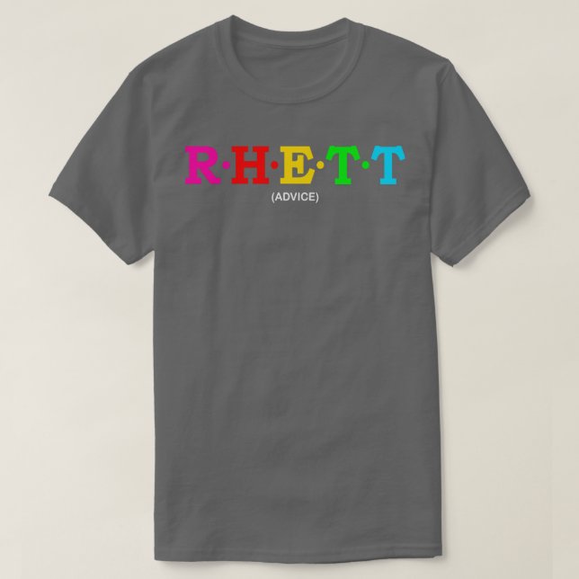 Rhett Advice T Shirt (Design framsida)