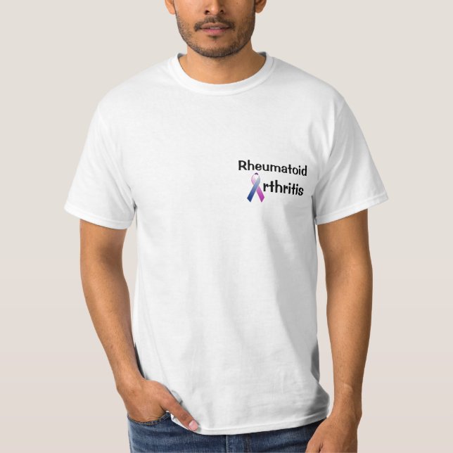 Rheumatoid artritmedvetenhetutslagsplats t-shirt (Framsida)