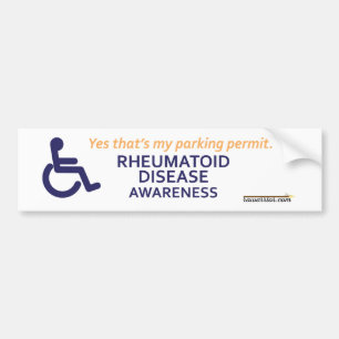 Rheumatoid sjukdom för rullstol bildekal