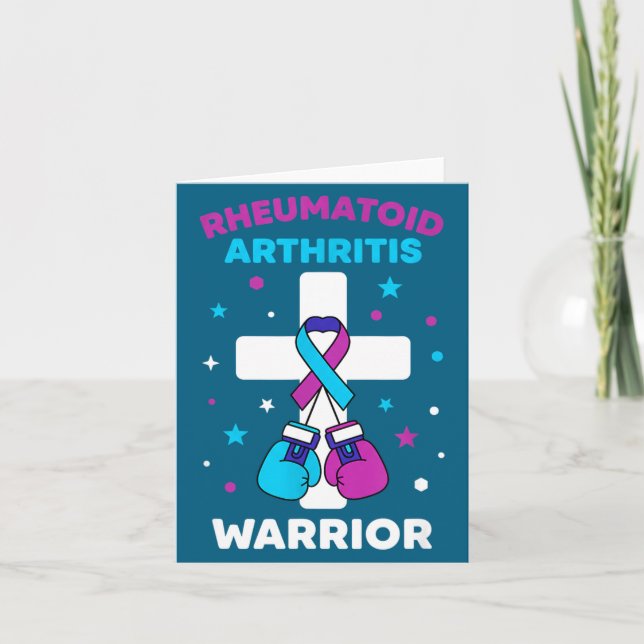 Rheumatoid Warrior Arthritis Awareness Humor Kort (Framsida)