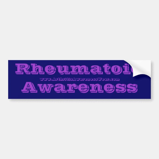 RheumatoidAwareness - i RAmedvetenhetfärgerna! Bildekal (Framsidan)