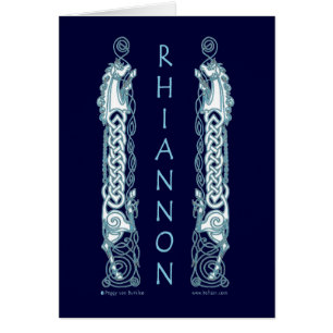 Rhiannon Celtic hästkort Hälsningskort