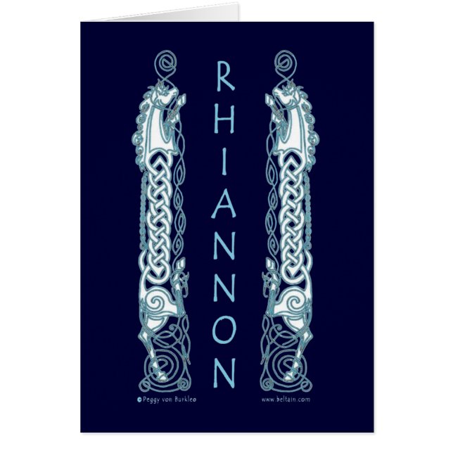 Rhiannon Celtic hästkort Hälsningskort (Framsidan)