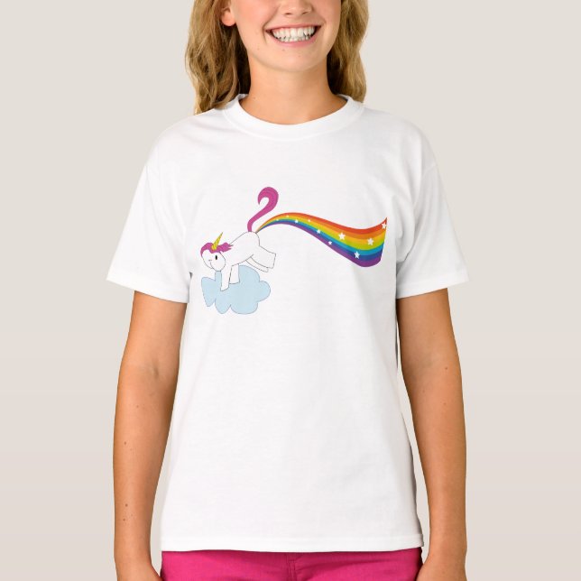Rhiannons Rainbow Unicorn Tröja (Framsida)