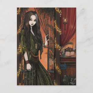 Rhianon Bohemian Coffee Shop Girl Vykort