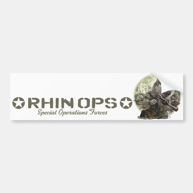 Rhin Ops utrustar speciella funktionsstyrkor Bildekal (Framsidan)
