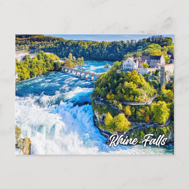 Rhine Falls, Schaffhausen, Schweiz Vykort (Framsida)
