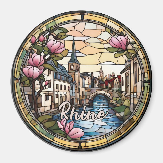 Rhine River Germany Magnet (Framsidan)