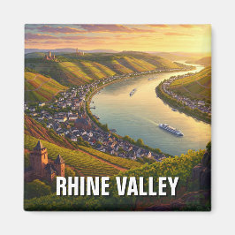 Rhine Valley Tyskland Travel Magnet