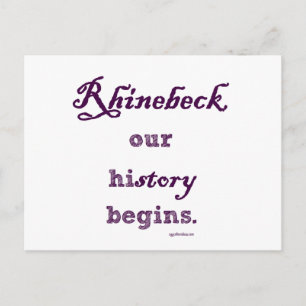 Rhinebeck, min historia börjar här. vykort