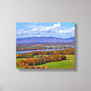 Rhinecliff Bridge i fallet Canvastryck