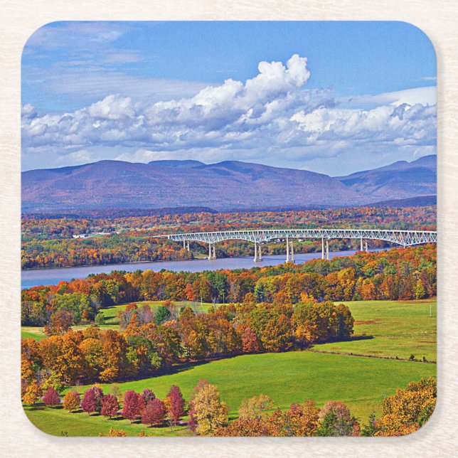 Rhinecliff Bridge i fallet Underlägg Papper Kvadrat (Framsidan)