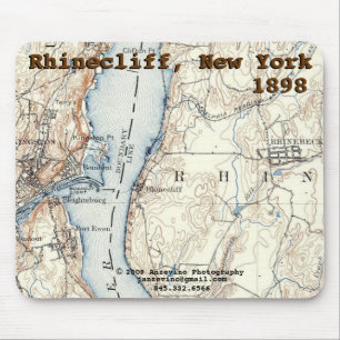 Rhinecliff historisk kartamousepad musmatta