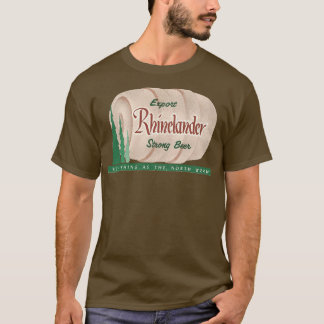 Rhinelander Beer Retro Defunct Wisconsin Brewerian T Shirt