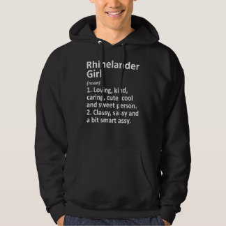 Rhinelander Girl Wi Wisconsin Funny City Root Hoodie