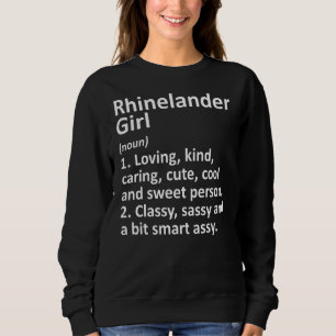 Rhinelander Girl Wi Wisconsin Funny City Root T Shirt