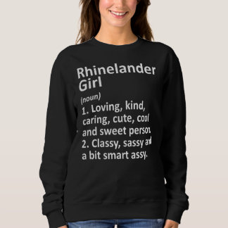 Rhinelander Girl Wi Wisconsin Funny City Root T Shirt