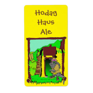 Rhinelander Hodag Haus Home Brew Beer Flaska-etike Fraktsedel