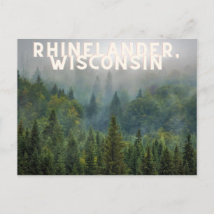 Rhinelander, Wisconsin Forest norr upp Vykort