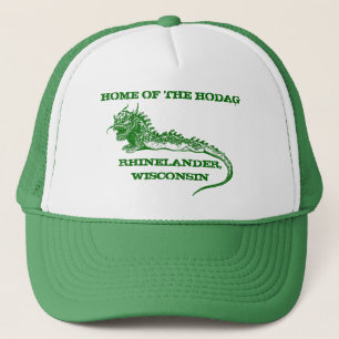 Rhinelander Wisconsin hem av det Hodag hattlocket Truckerkeps