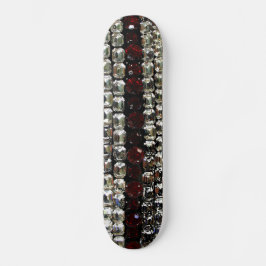 Rhineston, diamanter, smycken, gemsten, rubies mini skateboard bräda 18,5 cm