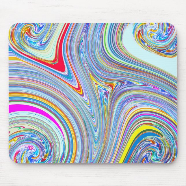RhineStone 5 Swirl Mousepad Musmatta (Framsidan)