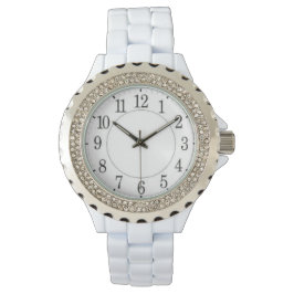 Rhinestone Enamel Watch for Women Armbandsur