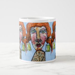 Rhinestone Girl Jumbo Mugg
