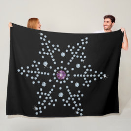 Rhinestone Snowflake Diamonds Fleecefilt