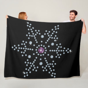 Rhinestone Snowflake Diamonds Fleecefilt